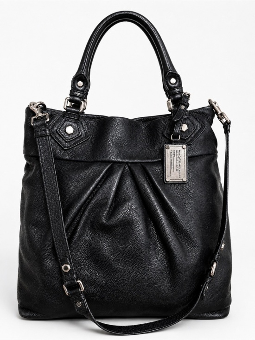 Marc by Marc Jacobs Standard Supply Workwear Leather Tote Crossbody Black